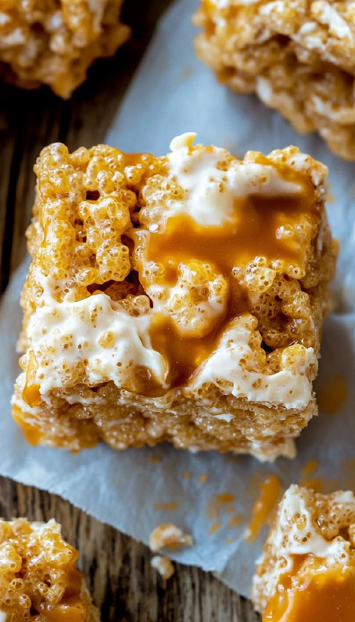 Brown Butter Dulce de Leche Rice Krispie Treats