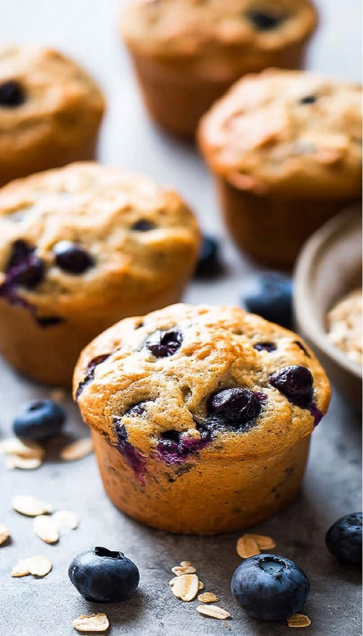 Healthy Blueberry Muffins