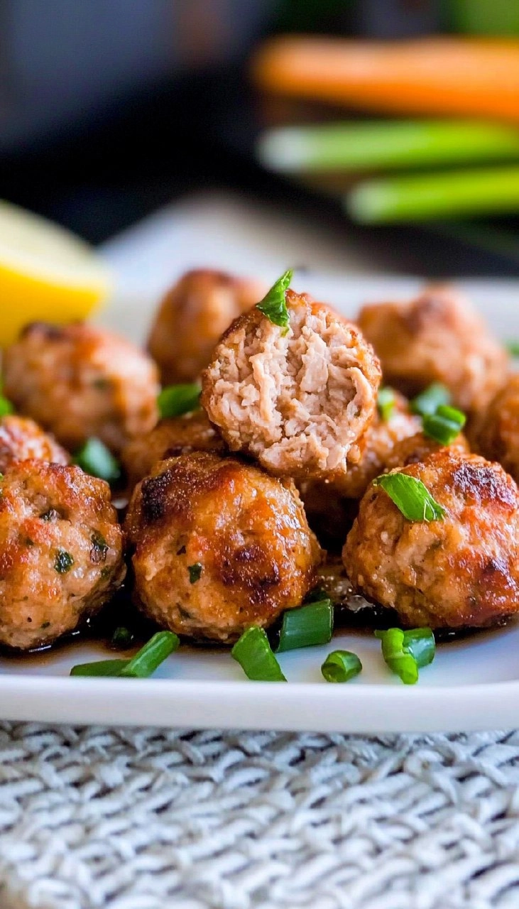 Healthy Chicken Meatballs Air Fryer