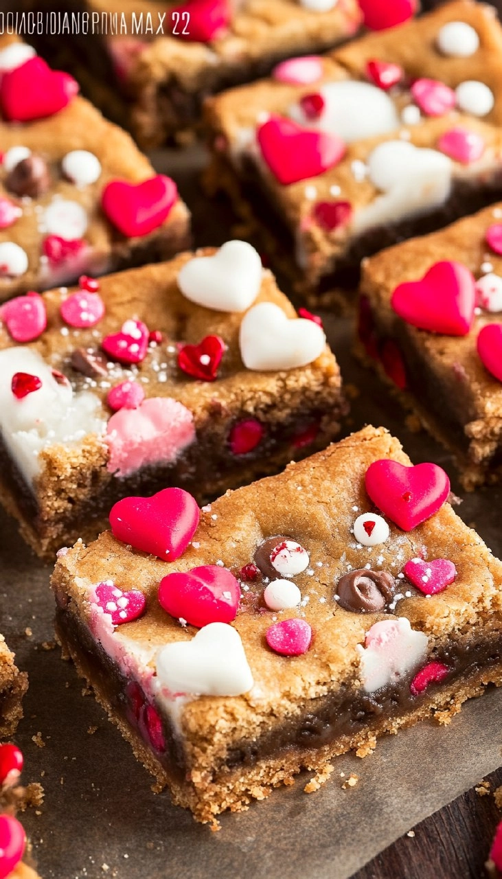 Valentine's Day Cookie Bars