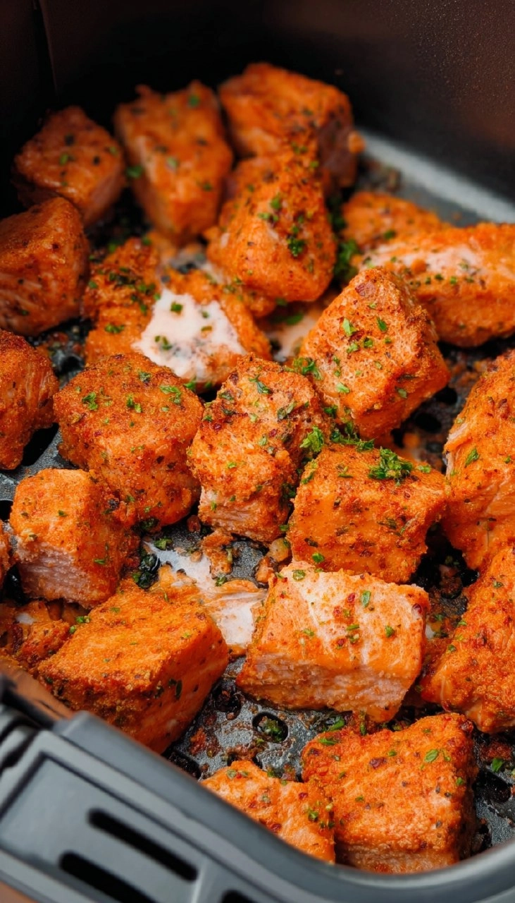 Air Fryer Salmon Bites