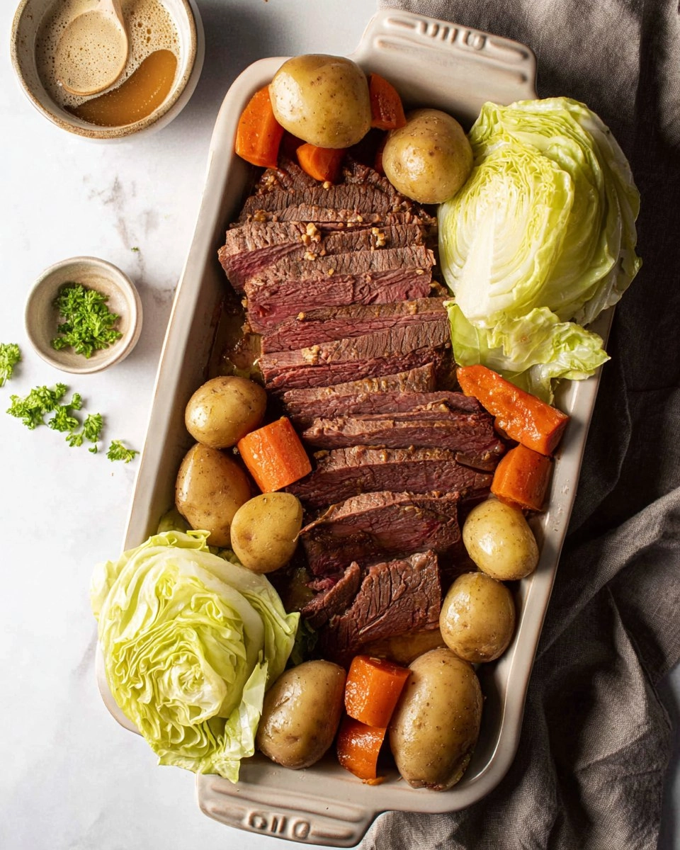 Dutch Oven Corned Beef and Cabbage