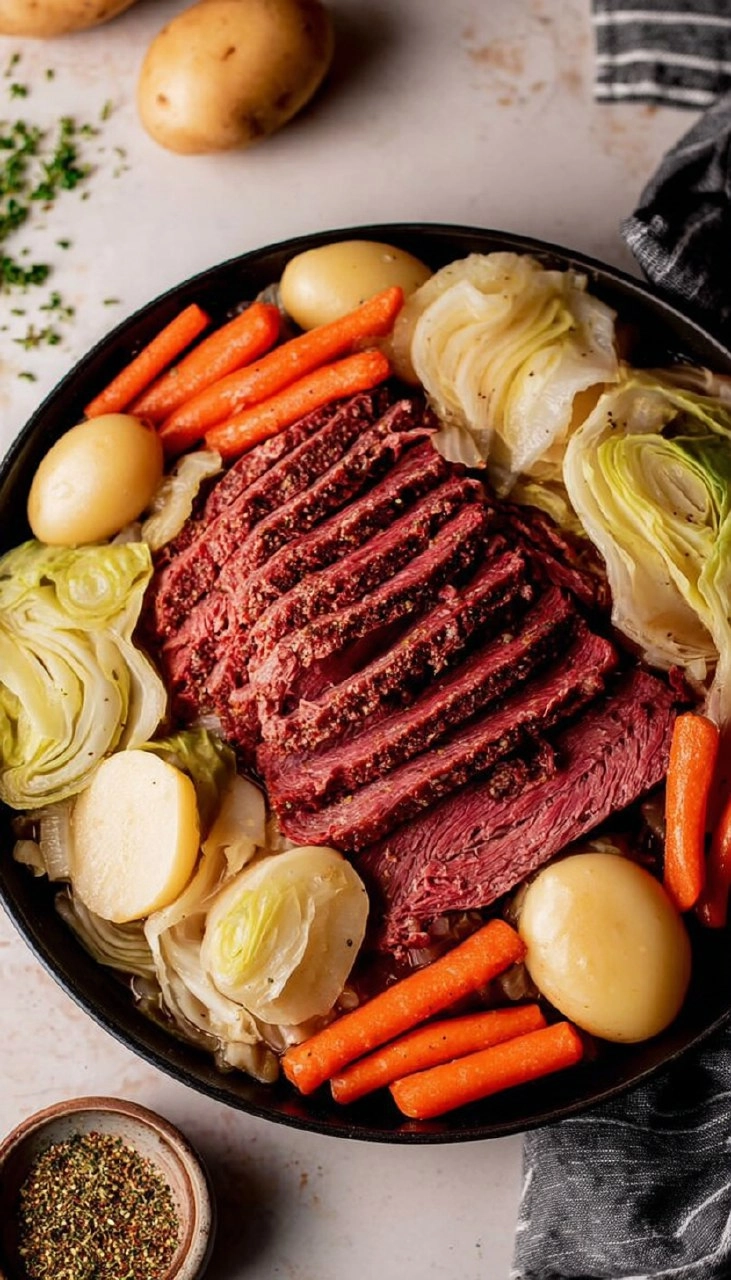Dutch Oven Corned Beef and Cabbage