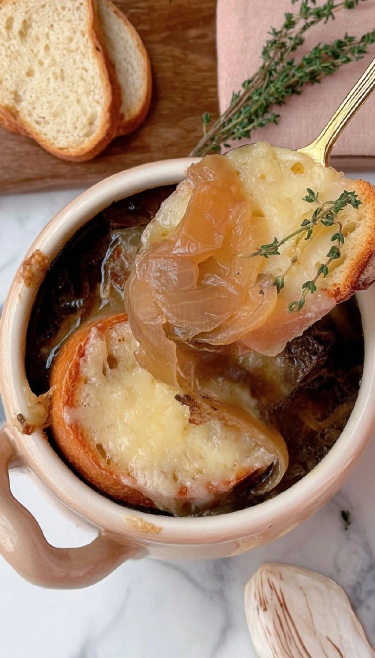 French Onion Chicken Soup