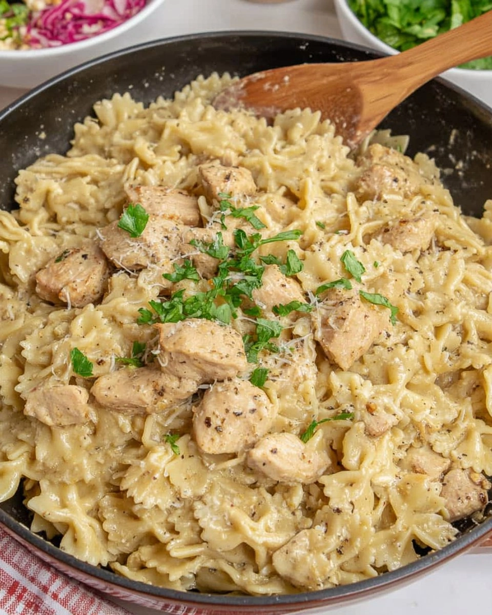 Garlic Parmesan Pasta with Chicken