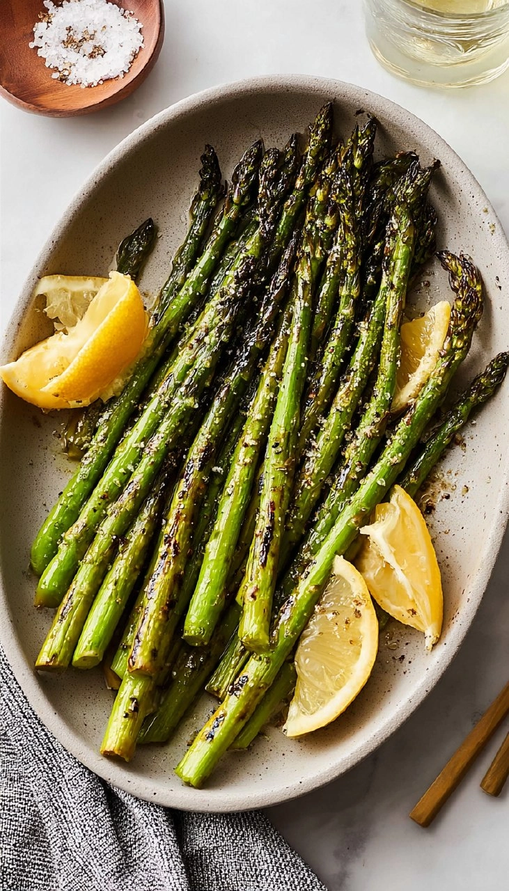 Lemony Broiled Asparagus