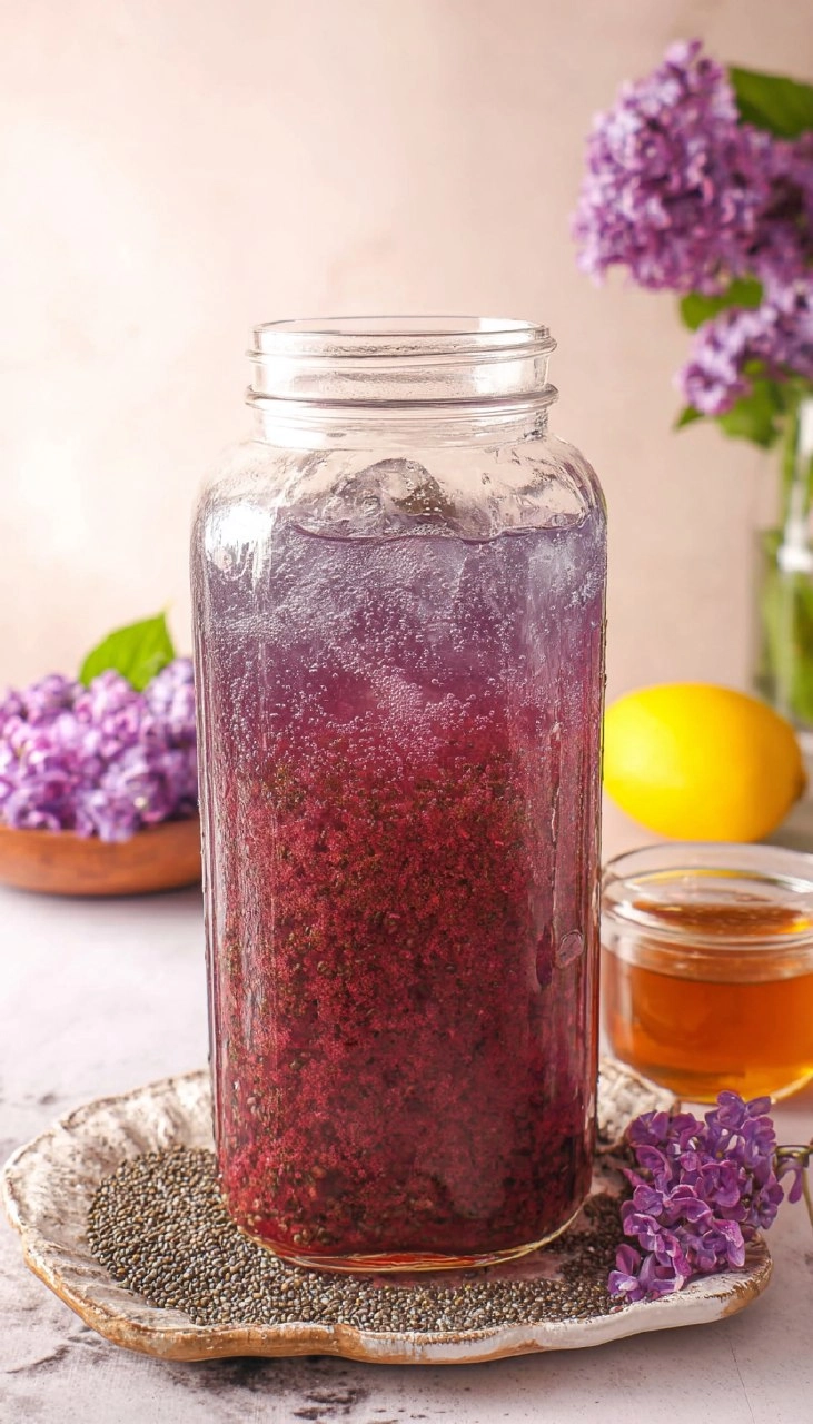Lilac Chia Seed Lemonade 5 Lilac Chia Seed Lemonade