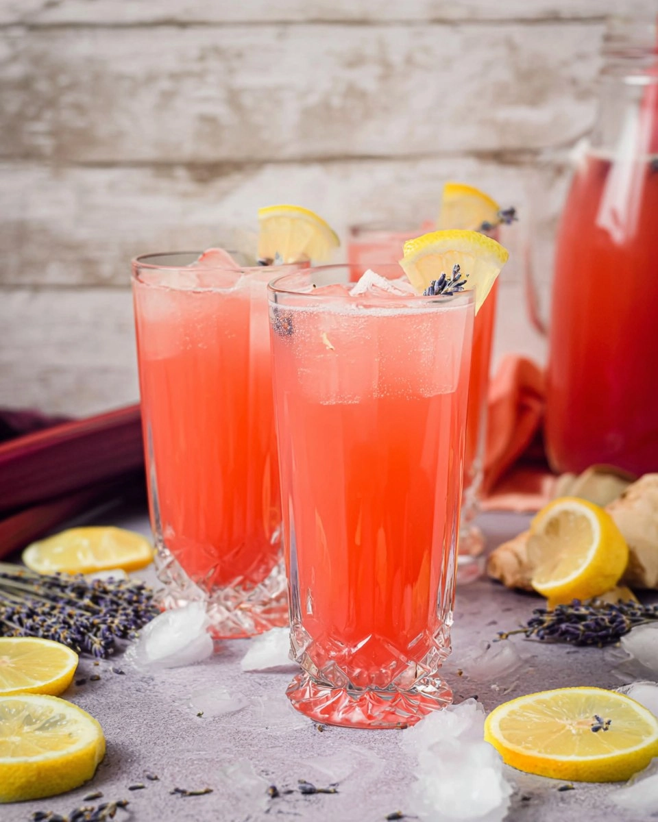 Rhubarb Lavender Lemonade