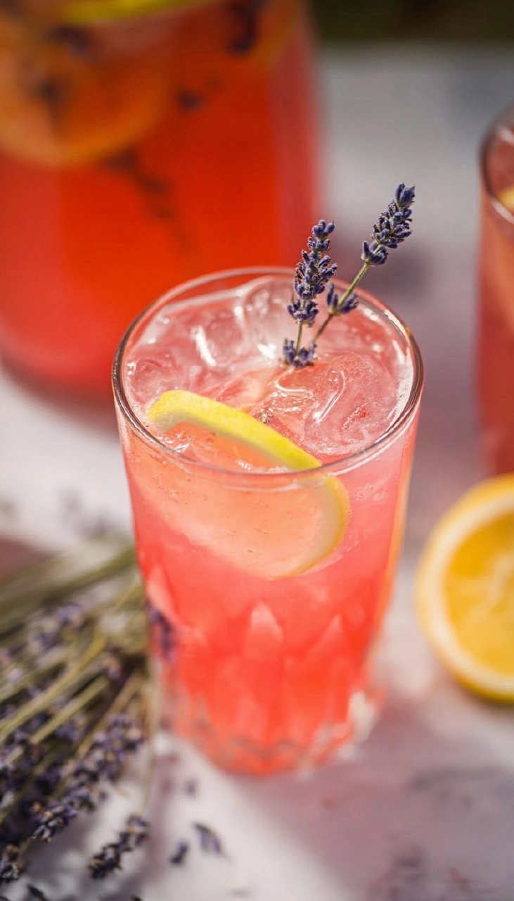 Rhubarb Lavender Lemonade