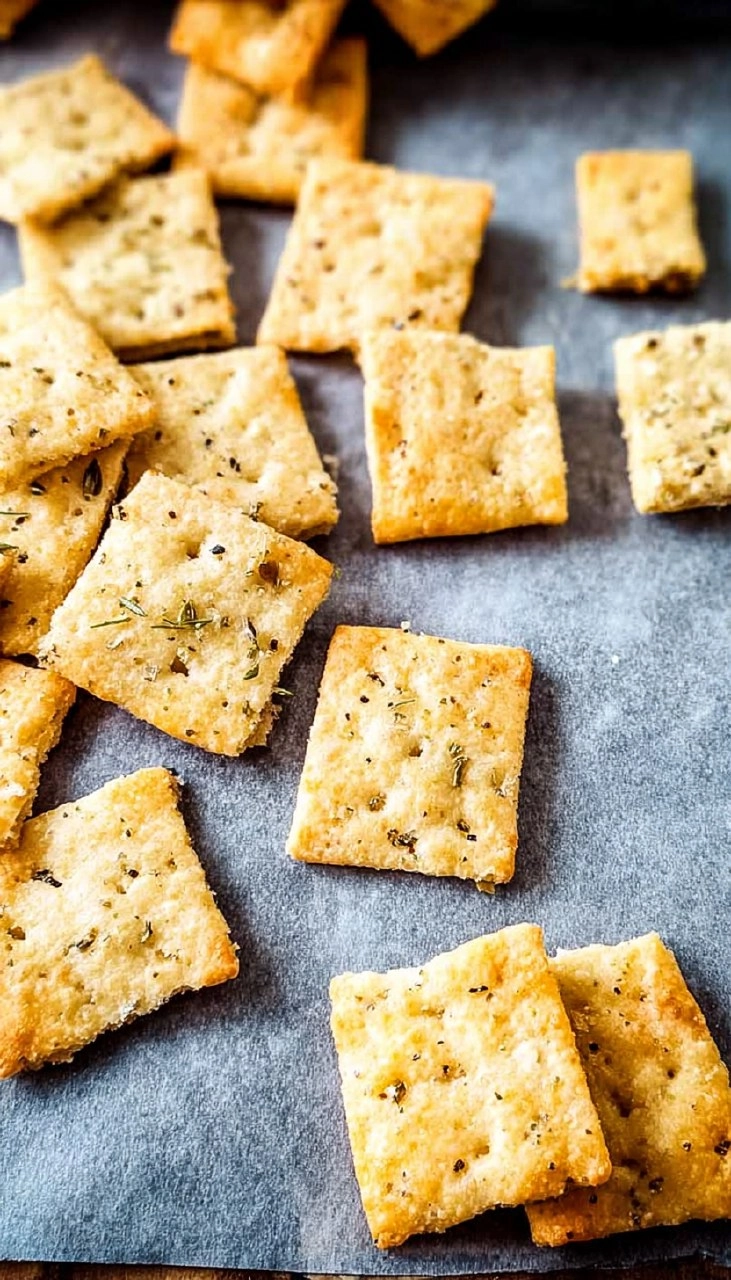Savory Sourdough Discard Crackers