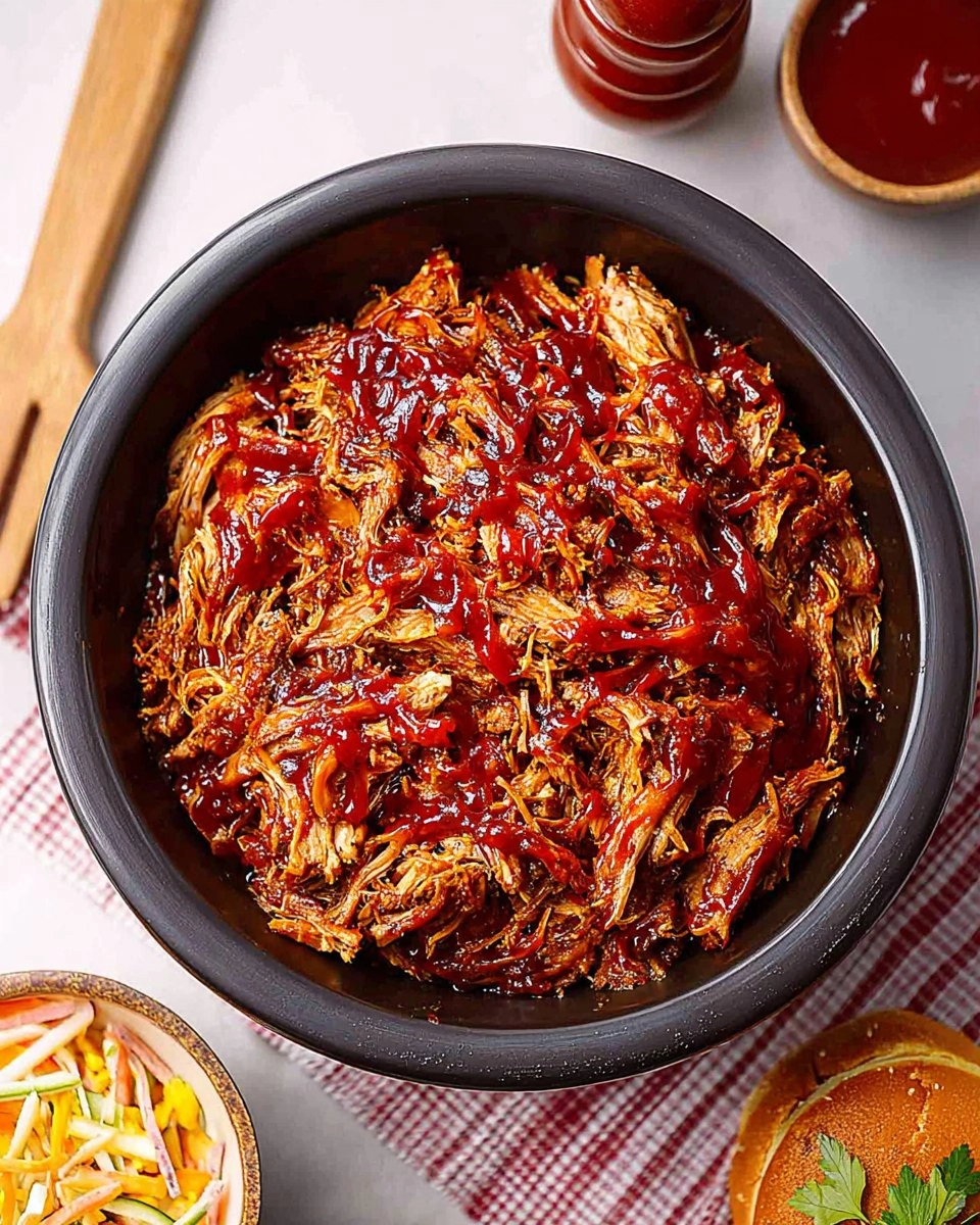 Slow Cooker BBQ Pulled Pork Tenderloin