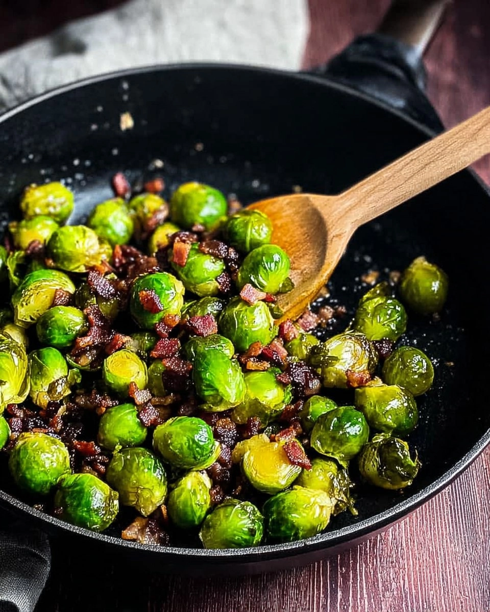 Smoked Brussels Sprouts with Bacon