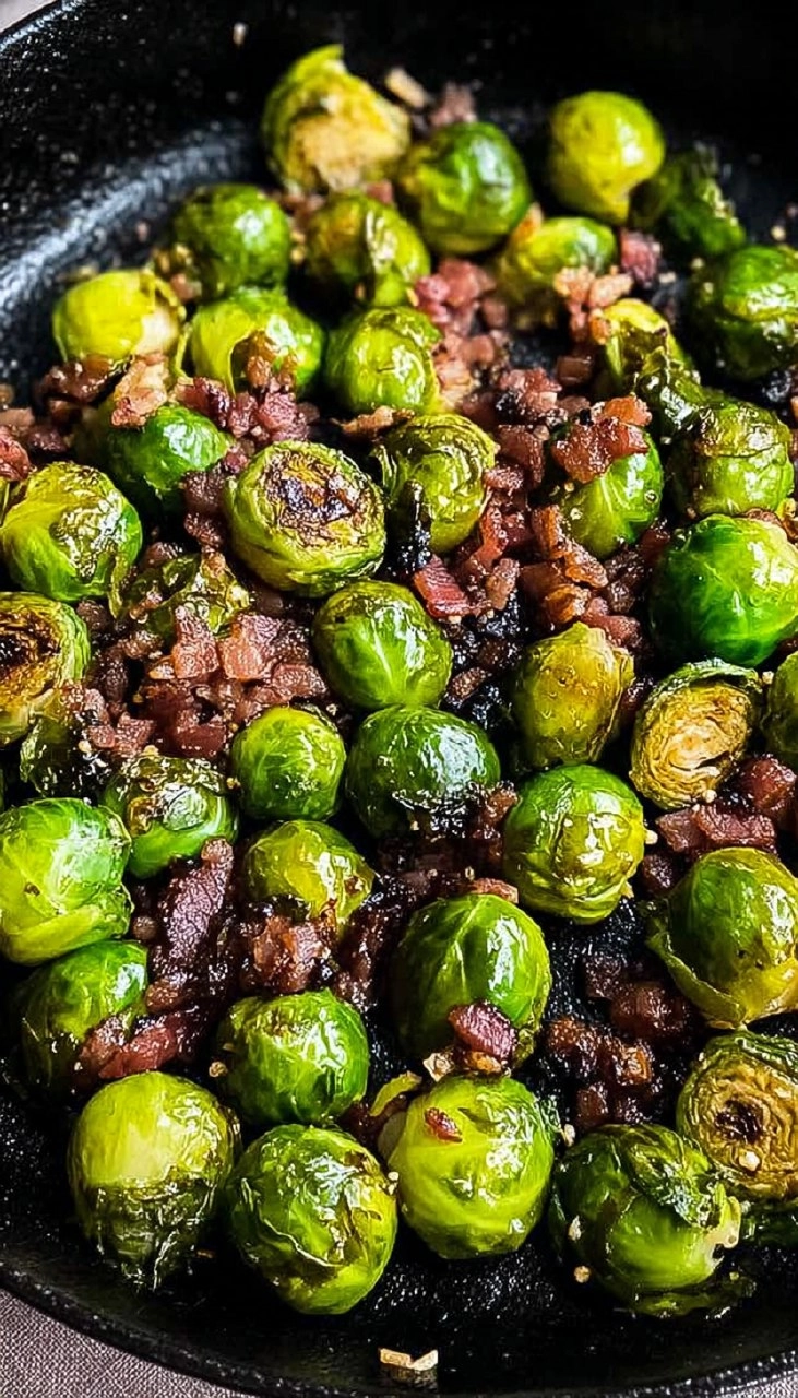Smoked Brussels Sprouts with Bacon