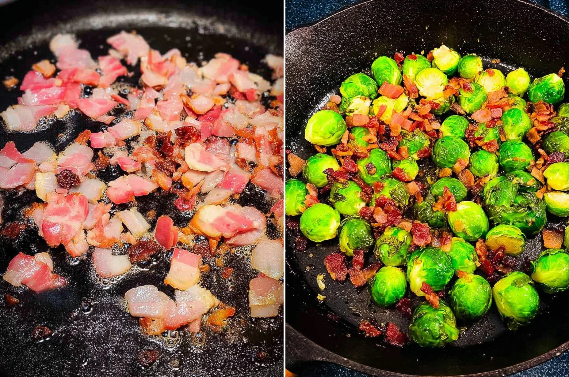 Smoked Brussels Sprouts with Bacon