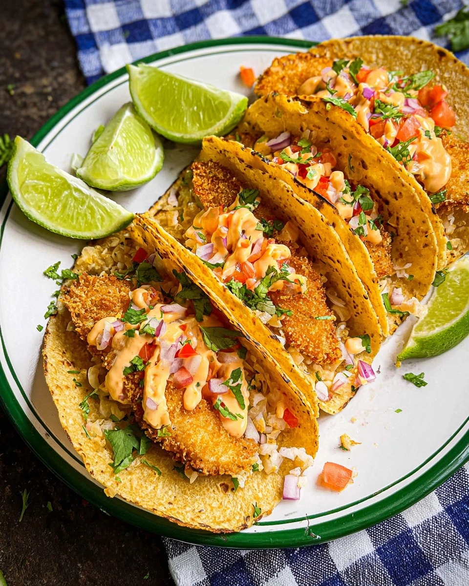 Tortilla Crusted Fish Tacos
