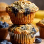 Banana-Blueberry-Oatmeal-Muffins-Recipe