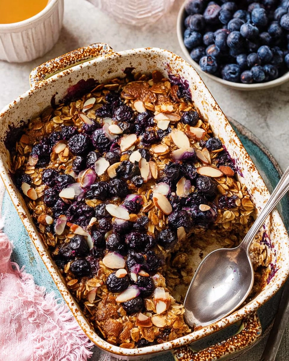 Blueberry Baked Oatmeal 9 Blueberry Baked Oatmeal