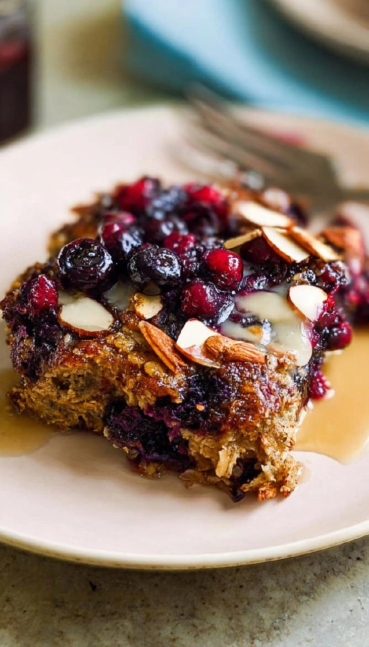 Blueberry Baked Oatmeal 8 Blueberry Baked Oatmeal