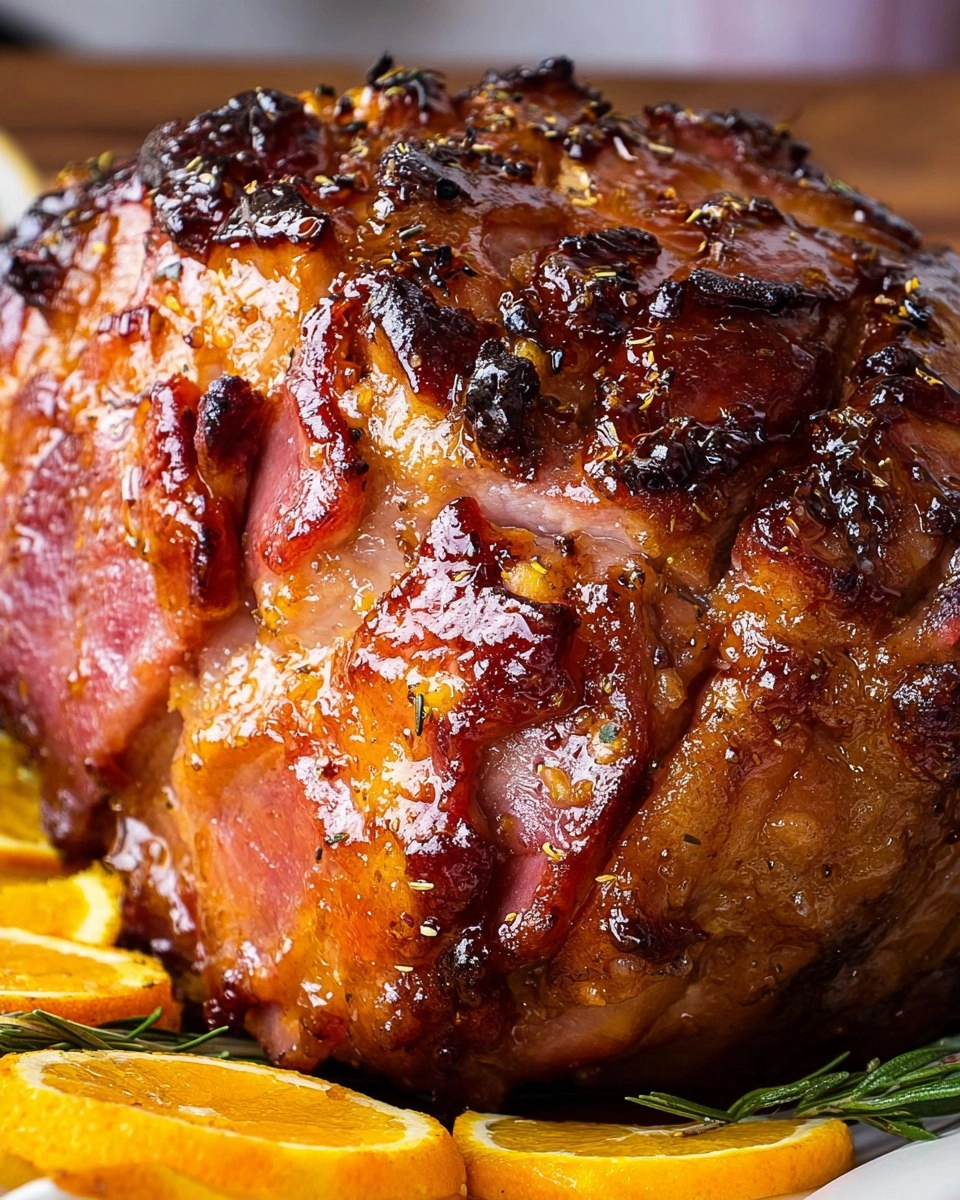 Bourbon Orange Glazed Ham 4 Bourbon Orange Glazed Ham
