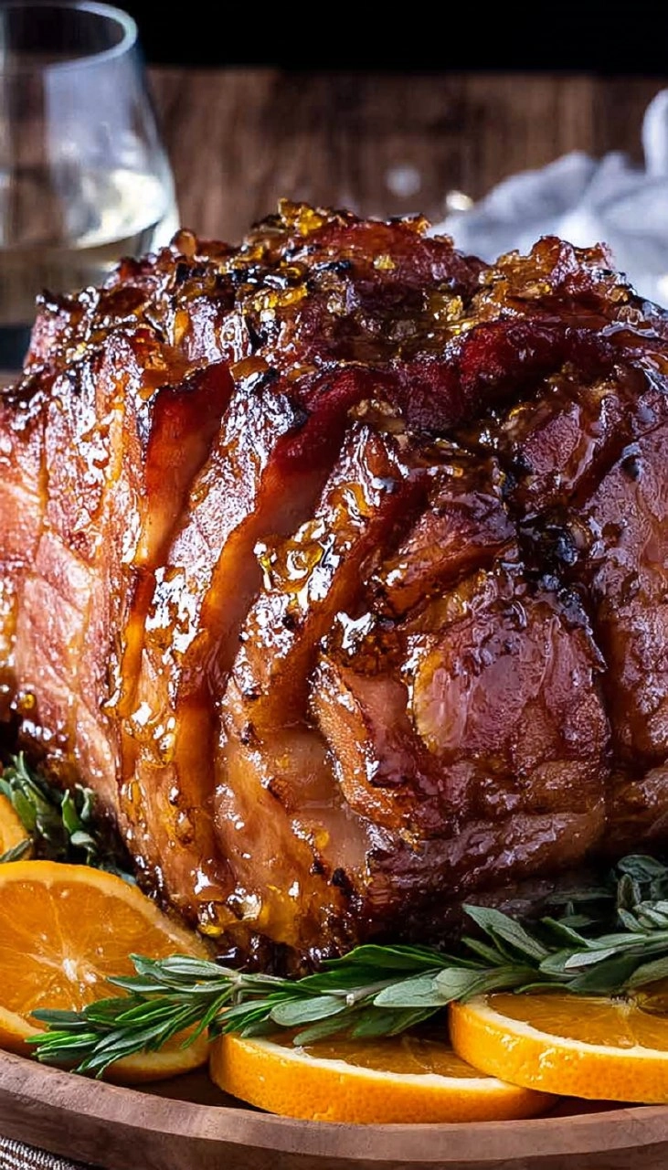 Bourbon Orange Glazed Ham 5 Bourbon Orange Glazed Ham