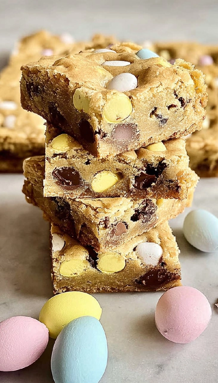 Cadbury Mini Egg Cookie Bars