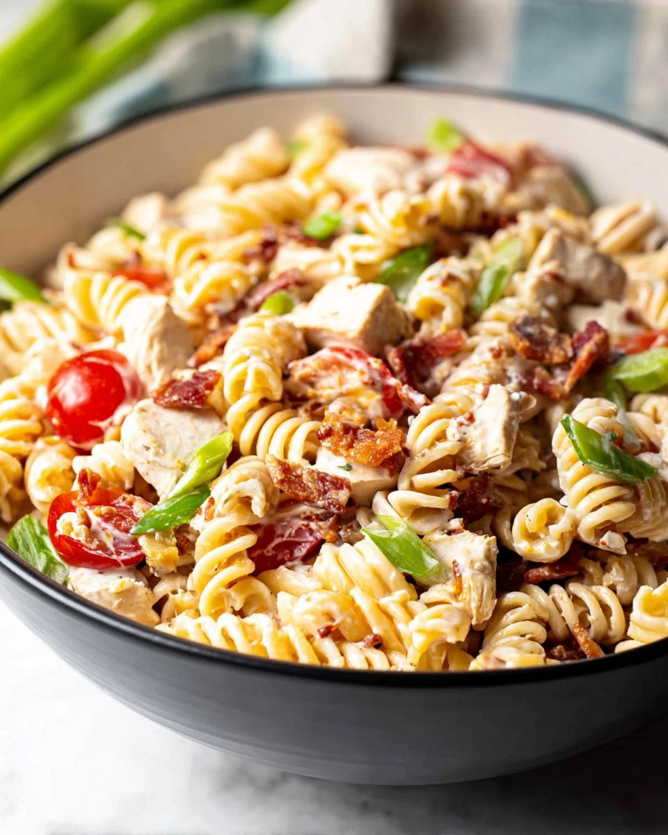 Chicken Bacon Ranch Pasta Salad