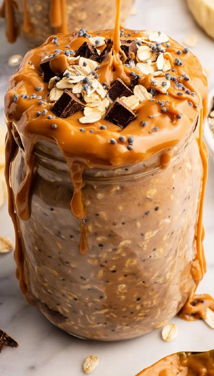 Chocolate Peanut Butter Overnight Oats