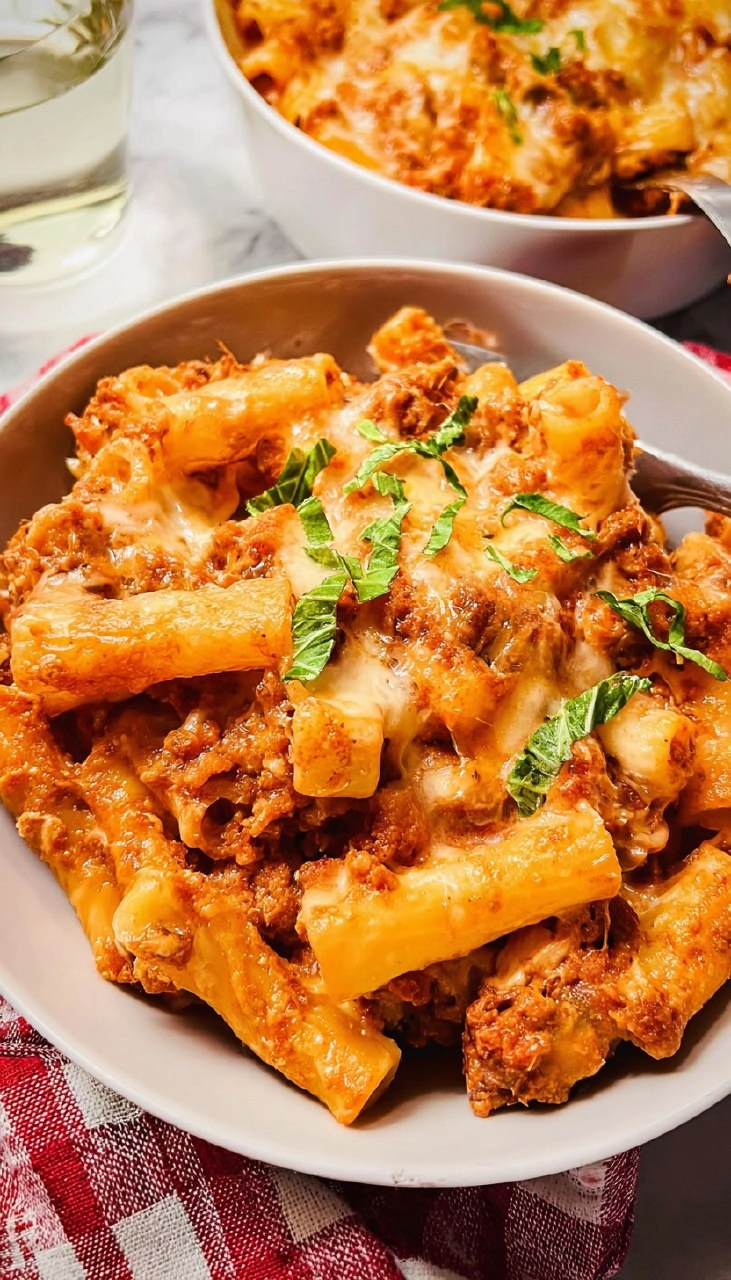 Cottage Cheese Baked Ziti