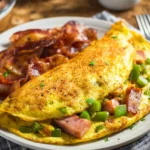 Homemade-Omelette-with-Ham-and-Veggies-Recipe