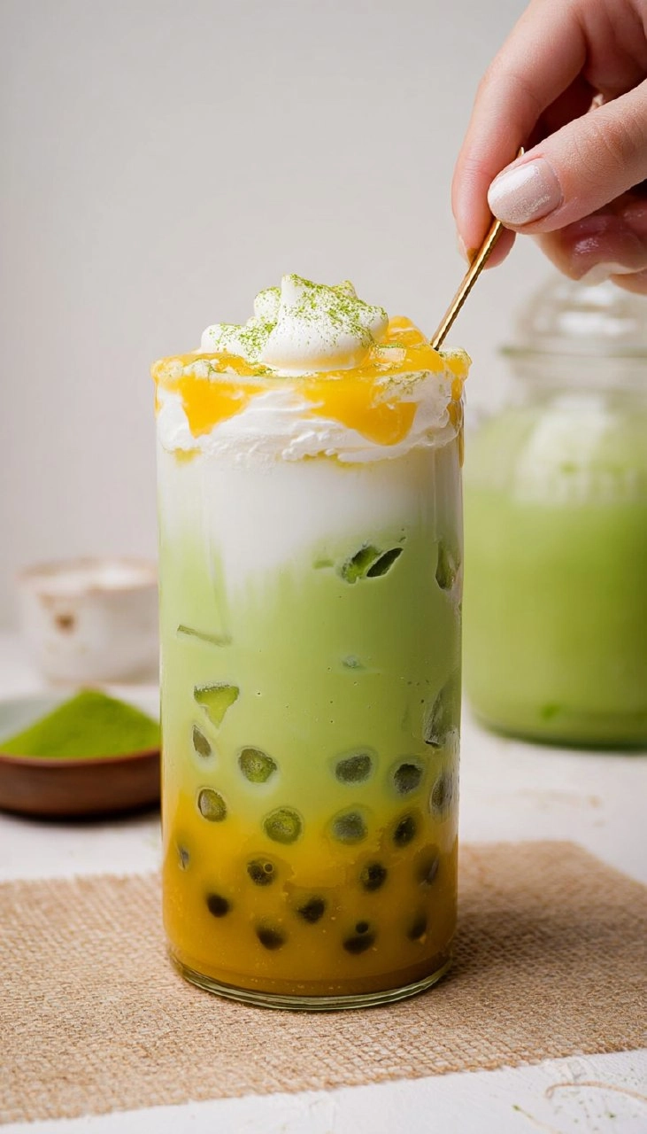 Iced Mango Cream Matcha Starbucks Copycat