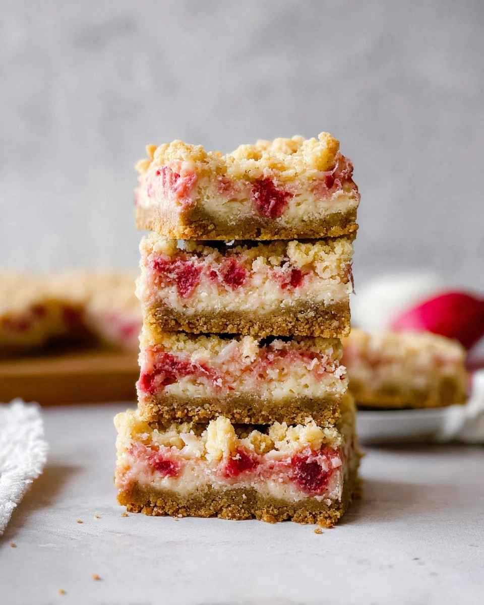 Rhubarb Cheesecake Bars