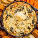 Spinach-Artichoke-Dip-Creamy-Cheesy-Baked-Recipe