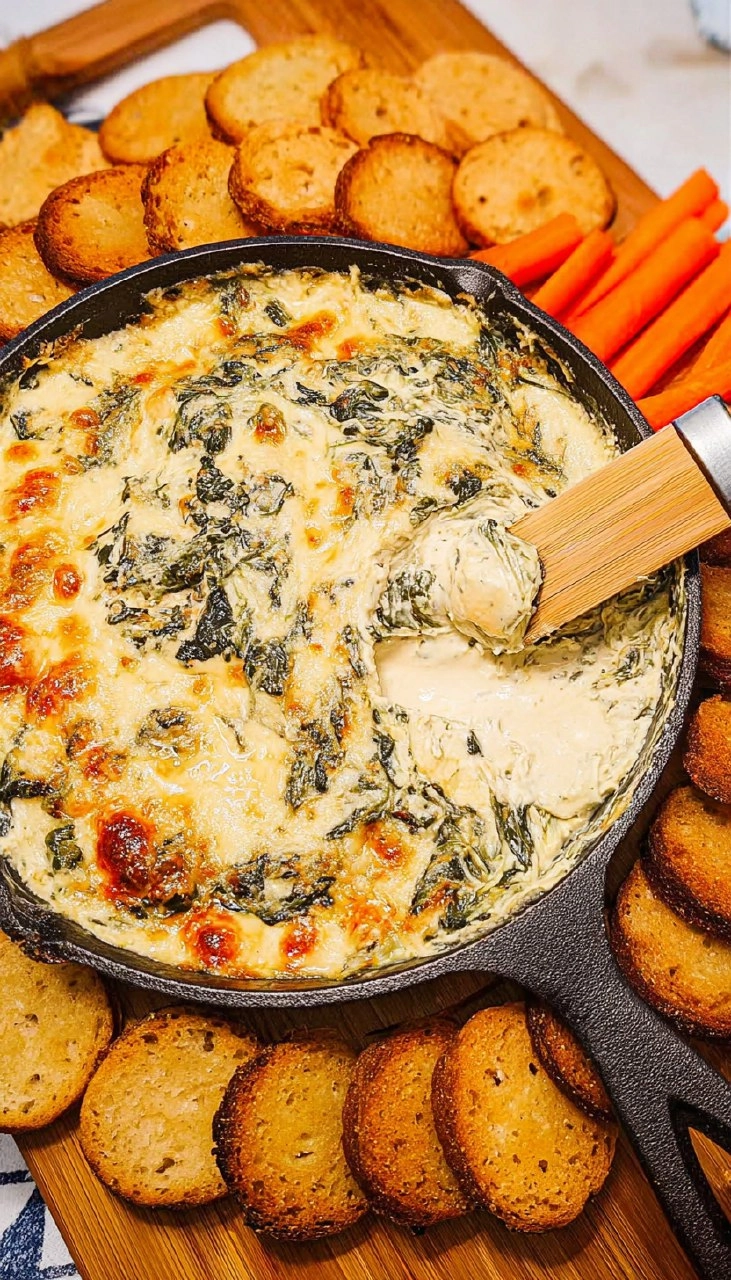 Spinach Artichoke Dip Creamy Cheesy Baked