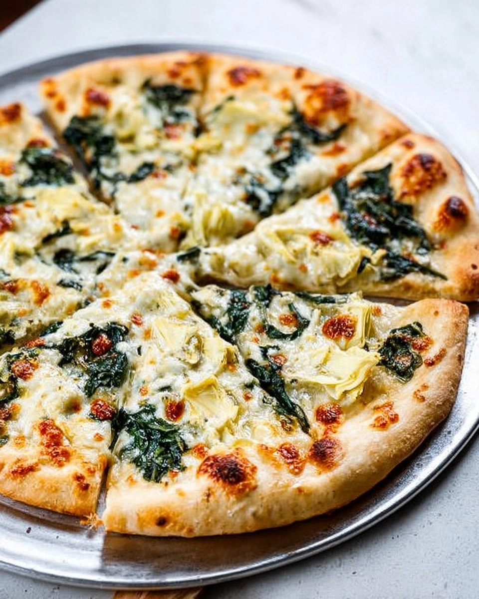Spinach Artichoke Pizza