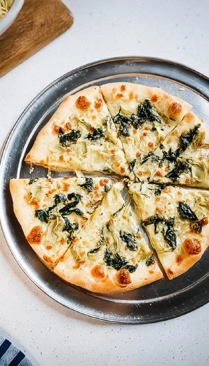Spinach Artichoke Pizza