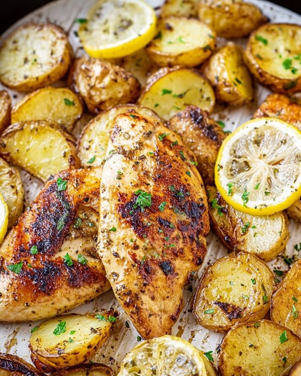 Baked Honey Lemon Chicken and Potatoes