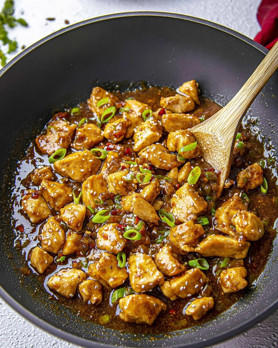 Bourbon Chicken with bourbon sauce