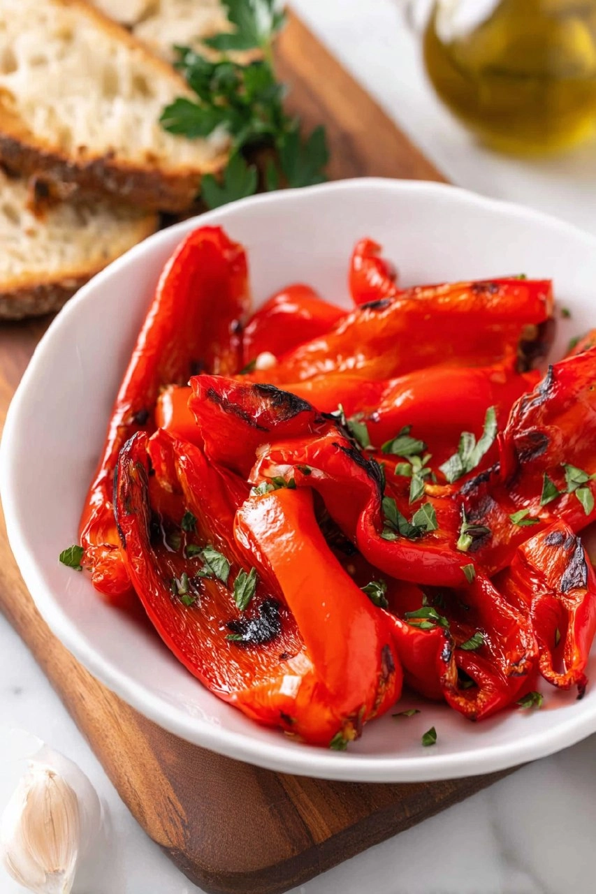 Grilled Red Peppers