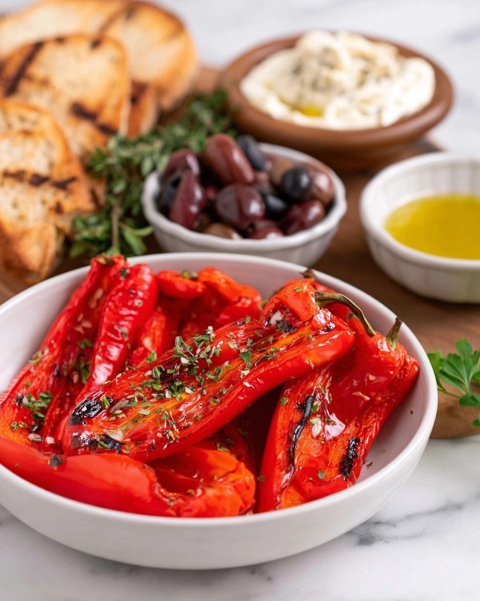 Grilled Red Peppers