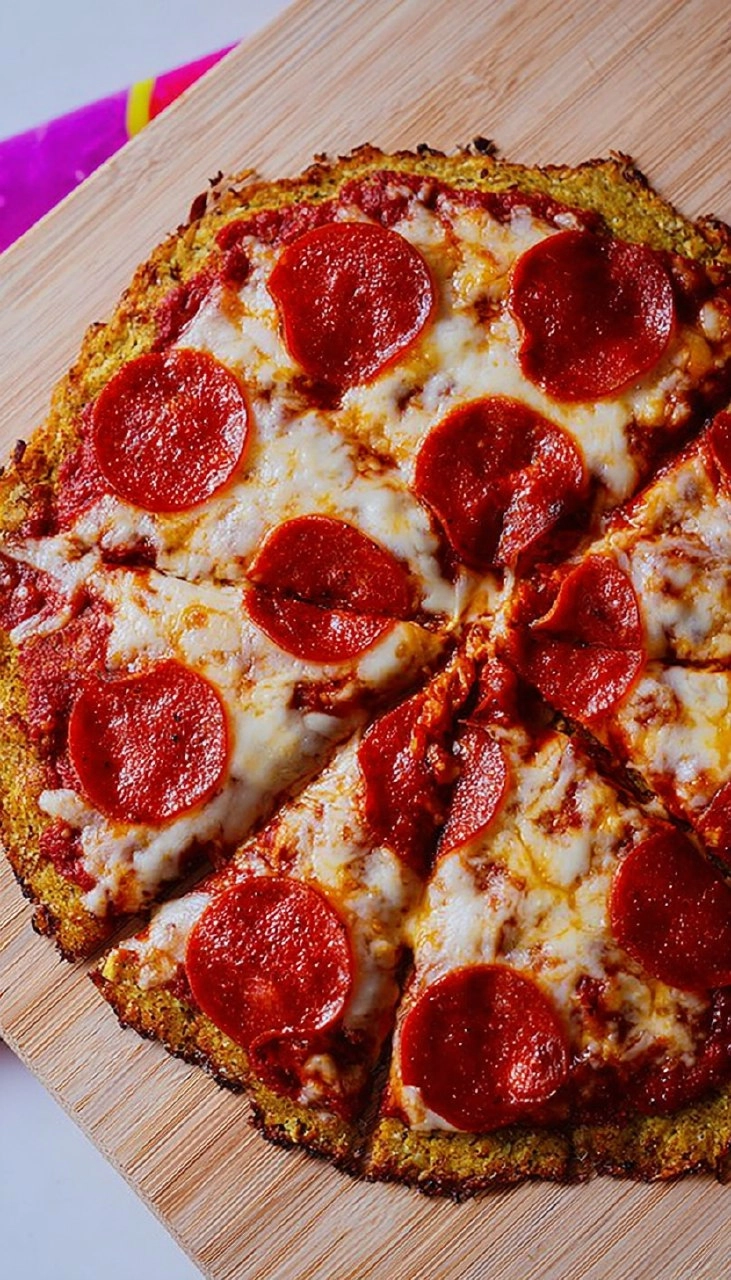 High Protein Chicken Crust Pepperoni Pizza 73 High Protein Chicken Crust Pepperoni Pizza