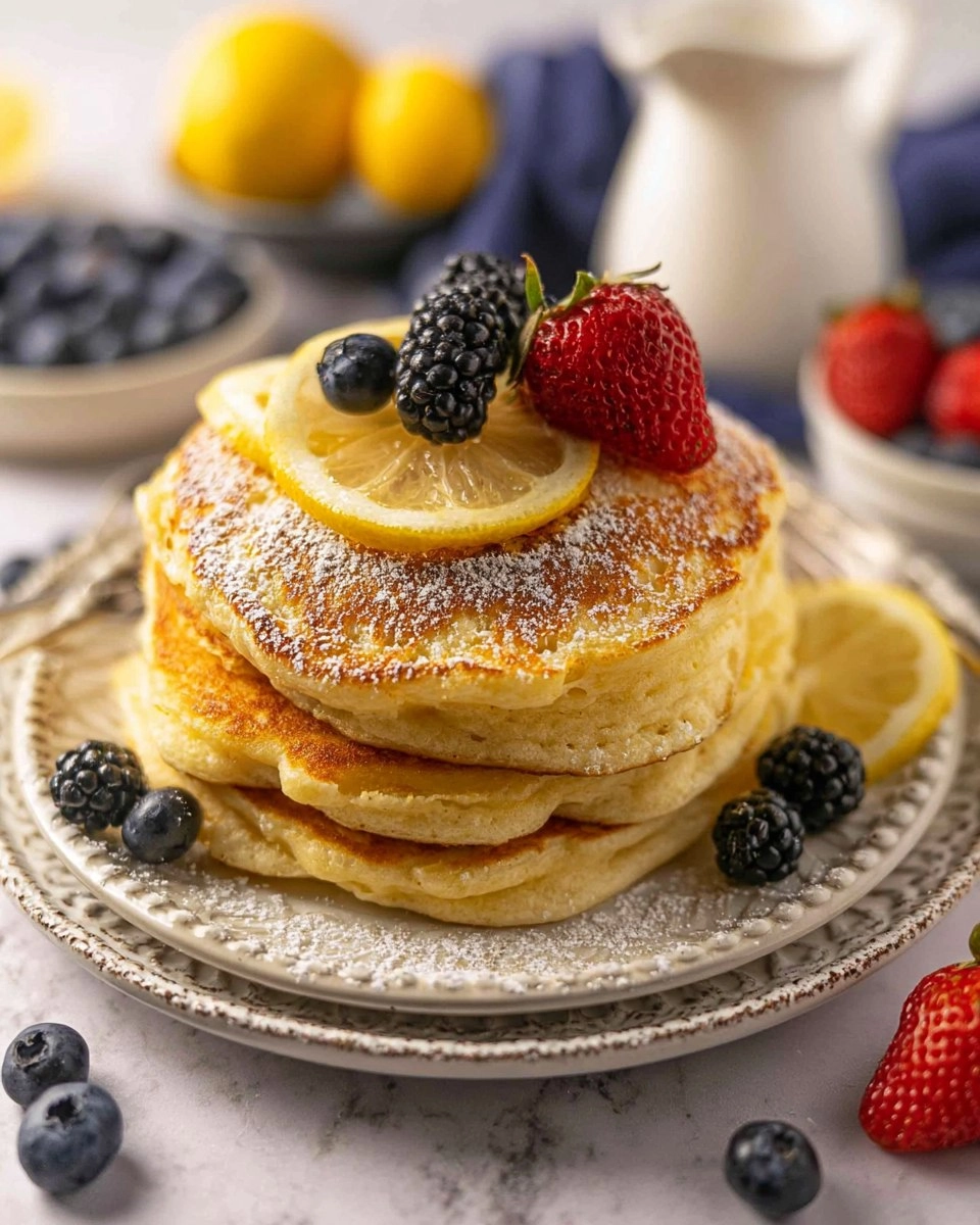 Lemon Ricotta Pancakes with Fresh Lemon Zest 74 Lemon Ricotta Pancakes with Fresh Lemon Zest