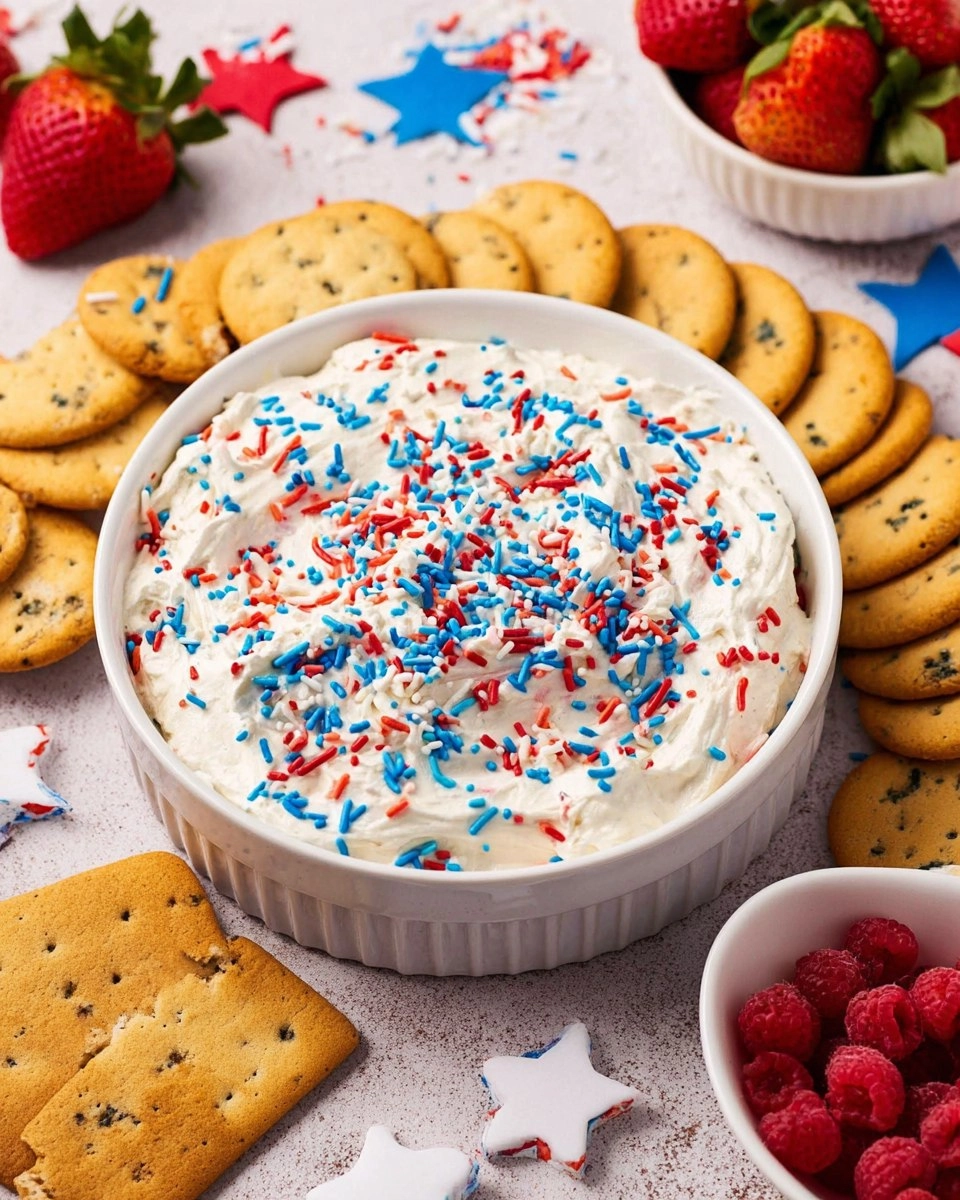 Red White and Blue Funfetti Cake Dip 78 Red White and Blue Funfetti Cake Dip