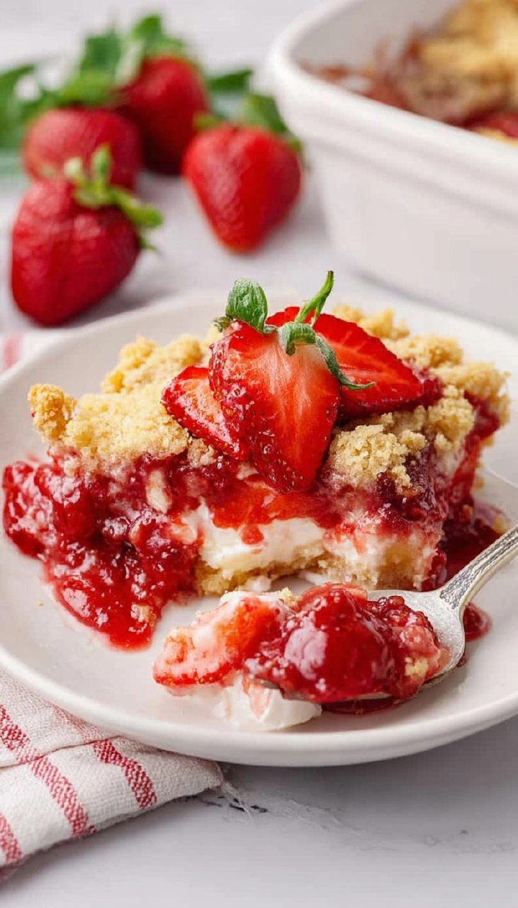 Strawberry Cheesecake Dump Cake 61 Strawberry Cheesecake Dump Cake